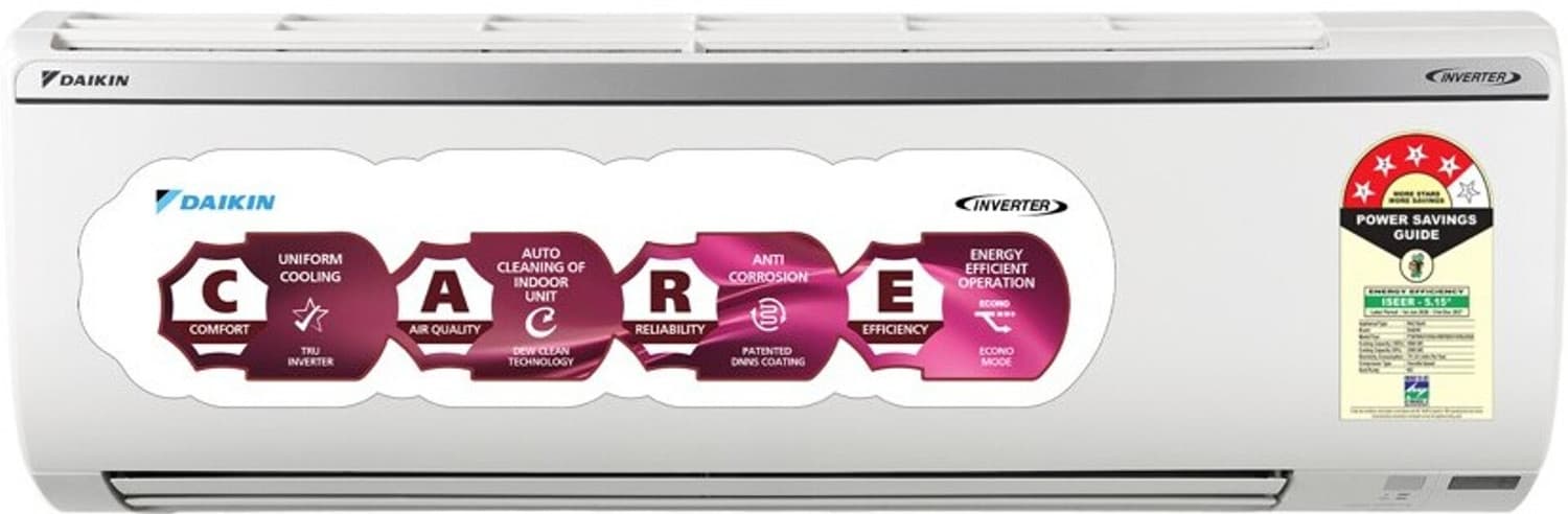 2026 Model 1.5 Ton 4 Star Split Inverter AC (FTKP50XV16VKA+RKP50XV16VKA, White)
