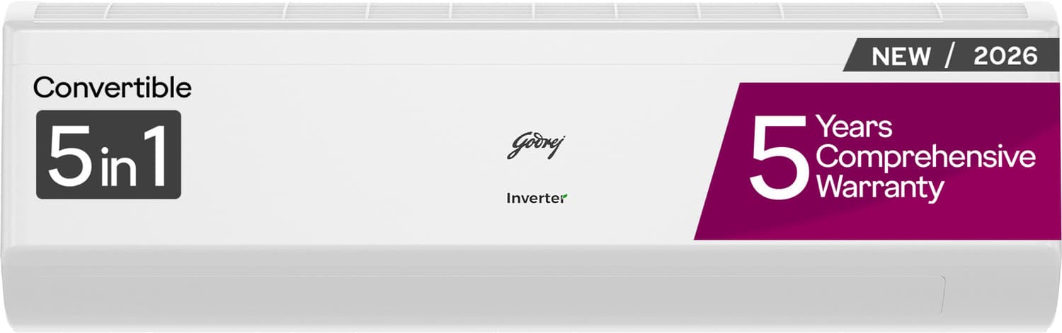 2026 Model 1.5 Ton 5 Star Split Inverter 5-in-1 convertible technology | Heavy Duty Cooling at 52 degree|i-sense technology AC (AC 1.5T EC HIC 18J5TG ...