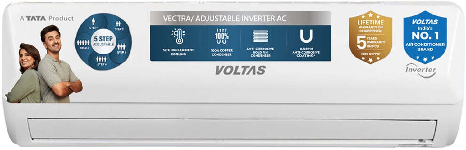 2026 Model 1.5 Ton 5 Star Split Inverter AC (4504065, White)