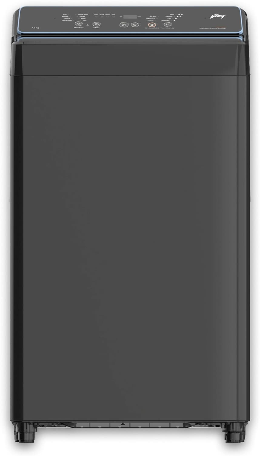 godrej 8 kg fully automatic front load washing machine black
