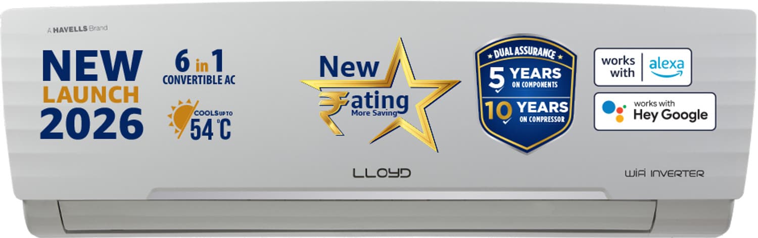 2026 Model 1.5 Ton 5 Star Split Inverter with Wi-fi AC (GLS18V5AGGGW, White)
