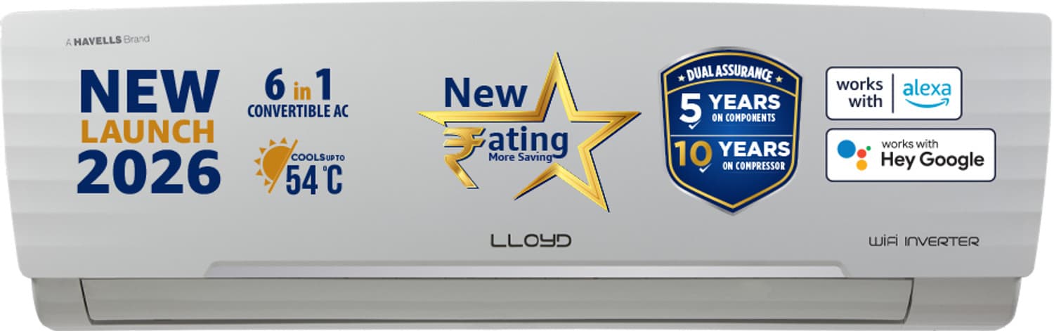2026 Model 1.5 Ton 3 Star Split Inverter with Wi-fi AC (GLS18V3AGGSC, White)