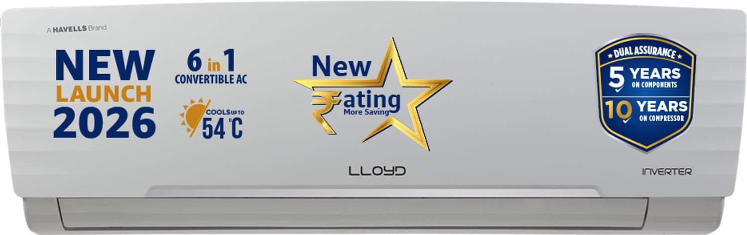 2026 Model 1.5 Ton 3 Star Split Inverter AC (GLS18I3AGGSC, White)