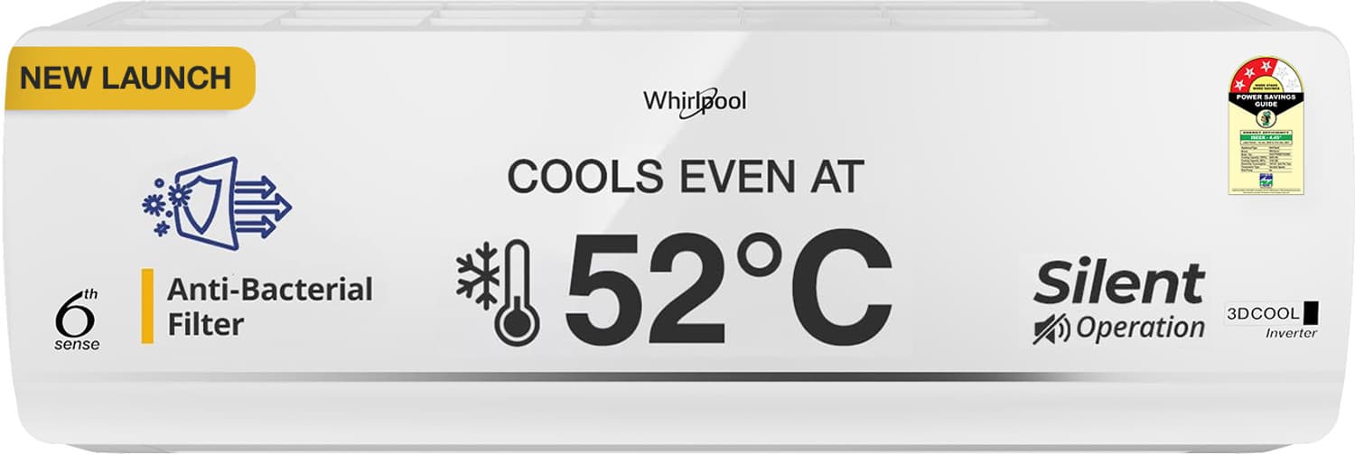 2026 Model 2 Ton 3 Star Split Inverter AC (3D Cool 20T 3S INV EXP S6M3PP0 - I ,3D Cool 20T 3S INV EXP S6M3PP0 -O, White)