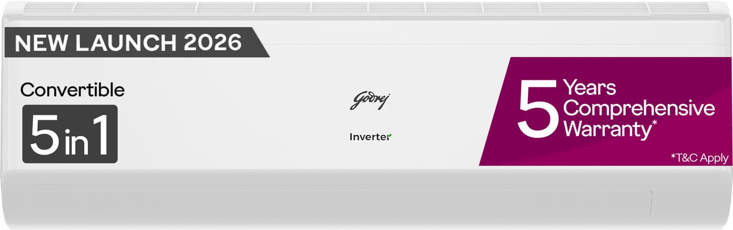 2026 Model 1.5 Ton 4 Star Split Inverter 5-in-1 convertible technology | Heavy Duty Cooling at 52 degree|i-sense technology AC (AC 1.5T EC HIC 18J4TG ...