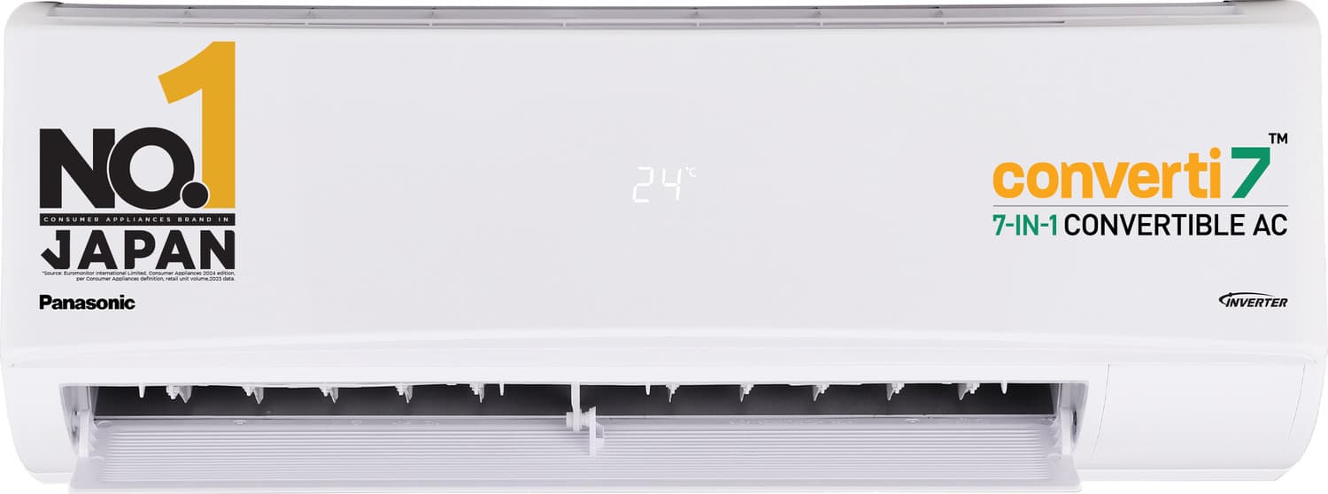 Panasonic 2025 Model 1 Ton 3 Star Split Inverter AC - White