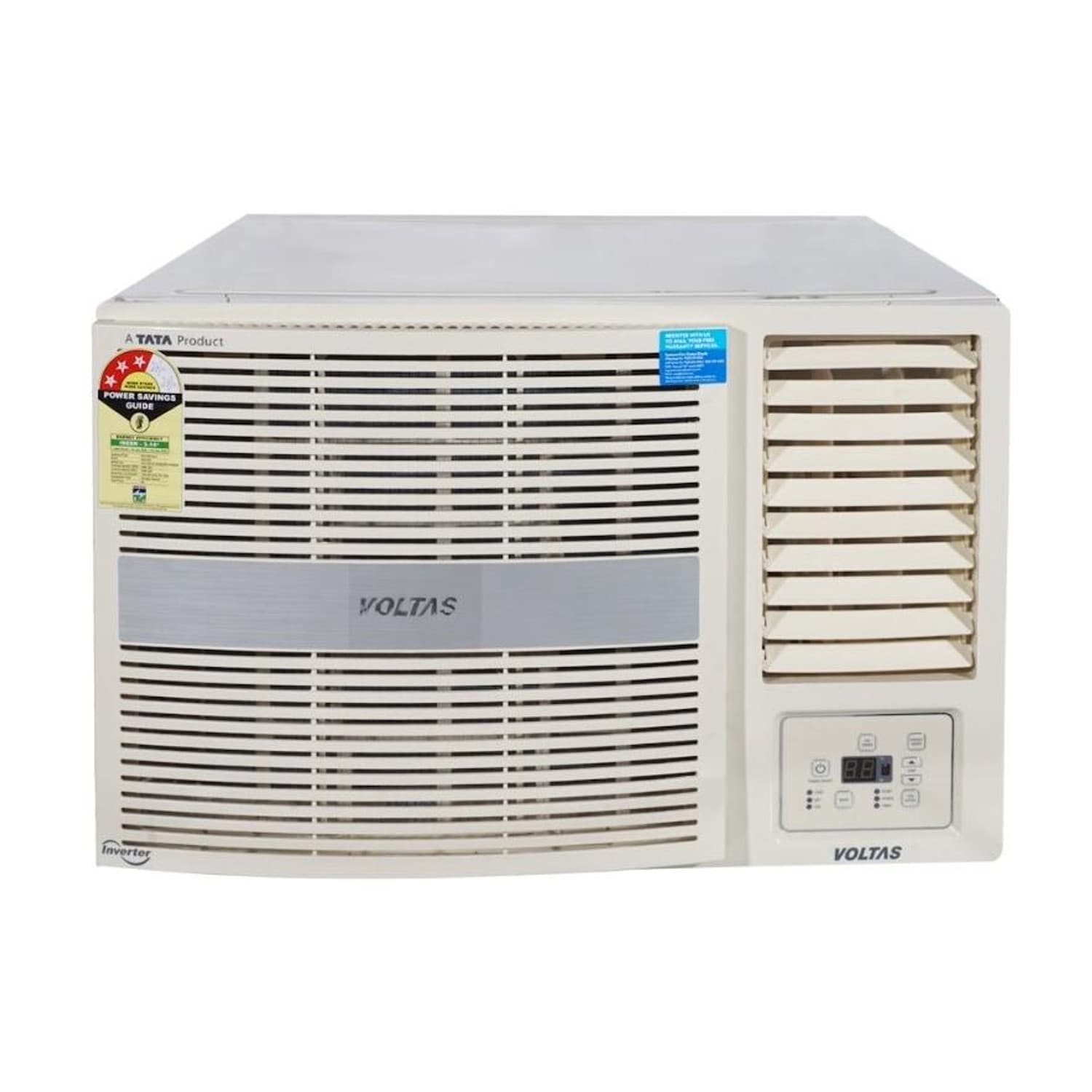 2025 Model 1.5 Ton 3 Star Window Inverter AC (183V VERTIS PEARL(4011470), White, Grey)