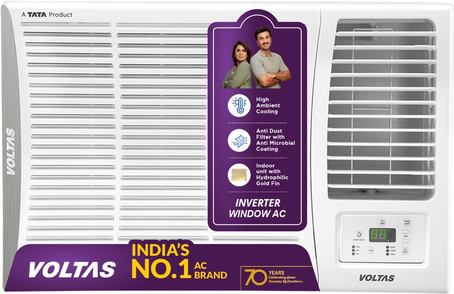 2026 Model 1.5 Ton 5 Star Window Inverter AC (185INV ELITE(4011566), White)