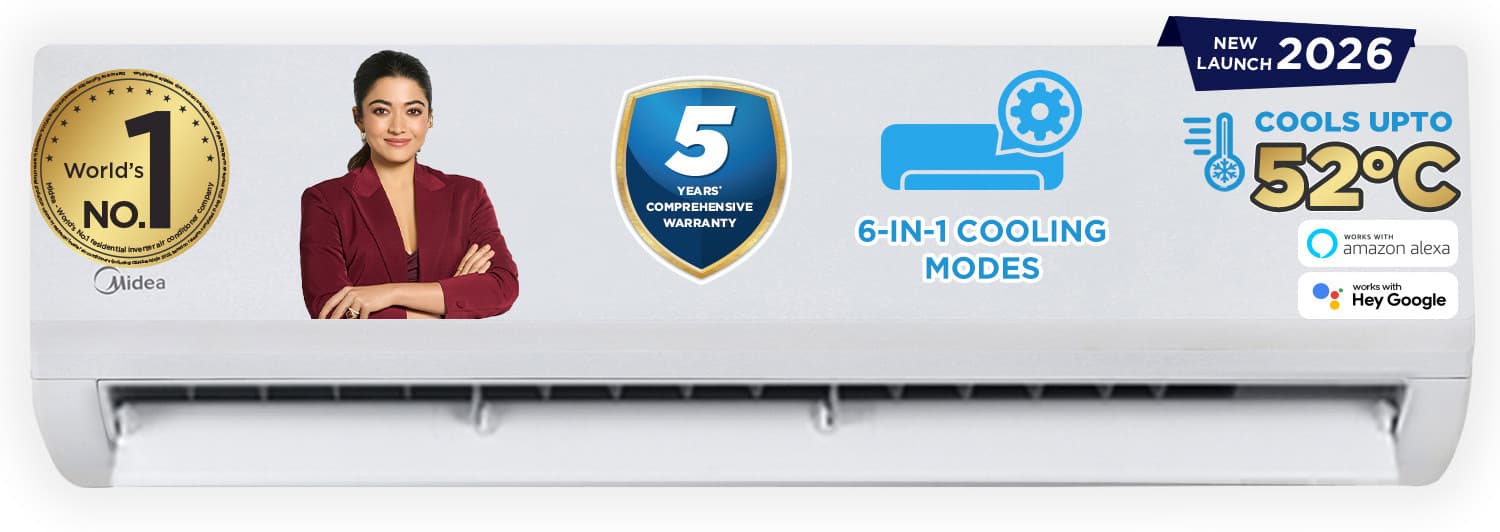 2026 Model 1.5 Ton 3 Star Split AI Inverter with Wi-fi Convertible 6-in-1 with Turbo Mode for Faster Cooling, Auto Defrost Clean and HD & PM 2.5 Filte...
