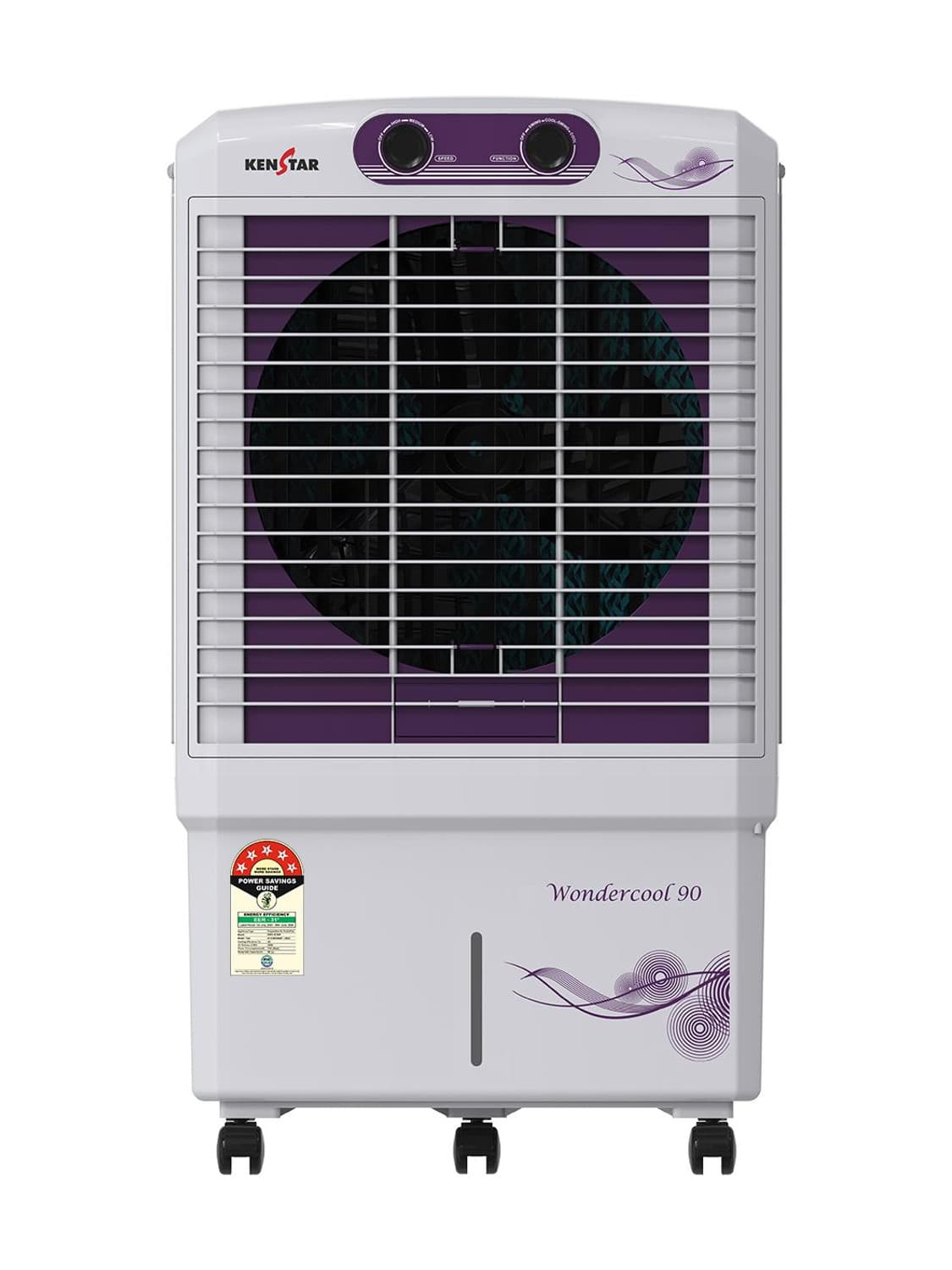 90 L Desert Air Cooler (WHITE & PURPLE, WONDERCOOL HC 90, 5 BEE Rated Cooler with 5 Years Extended Warranty)