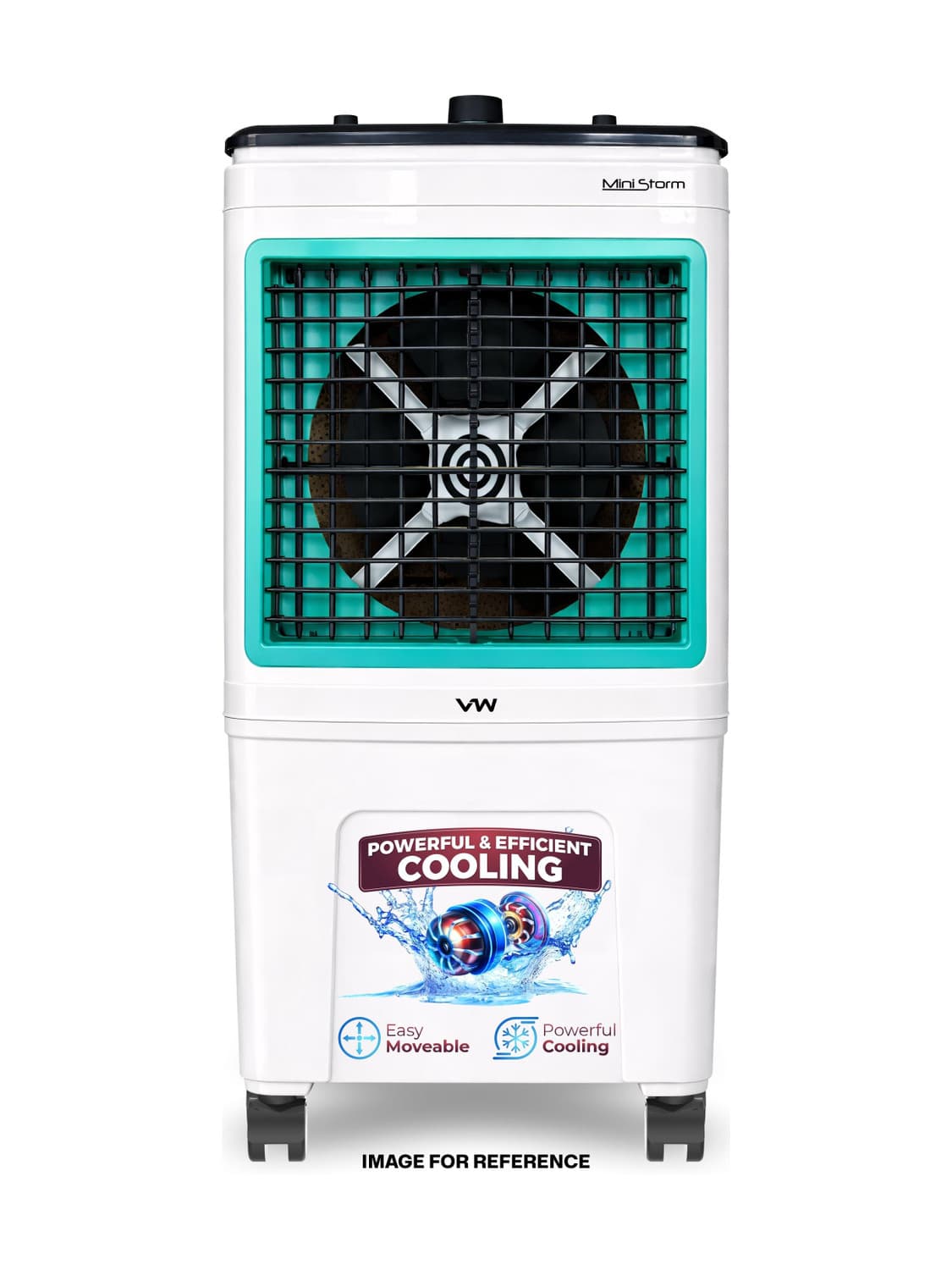 50 L Room/Personal Air Cooler With Bacteria Free Cooling Pad Technology (White, MiniStorm 50)