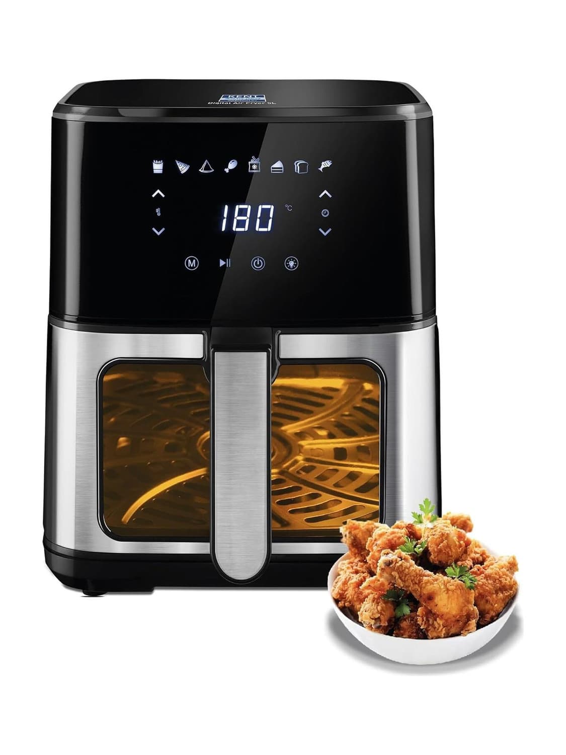 Ultra Digital Air Fryer 5L | Bake, Grill & Roast | Up to 80% Less Oil Usage | Air Fryer (5 L)