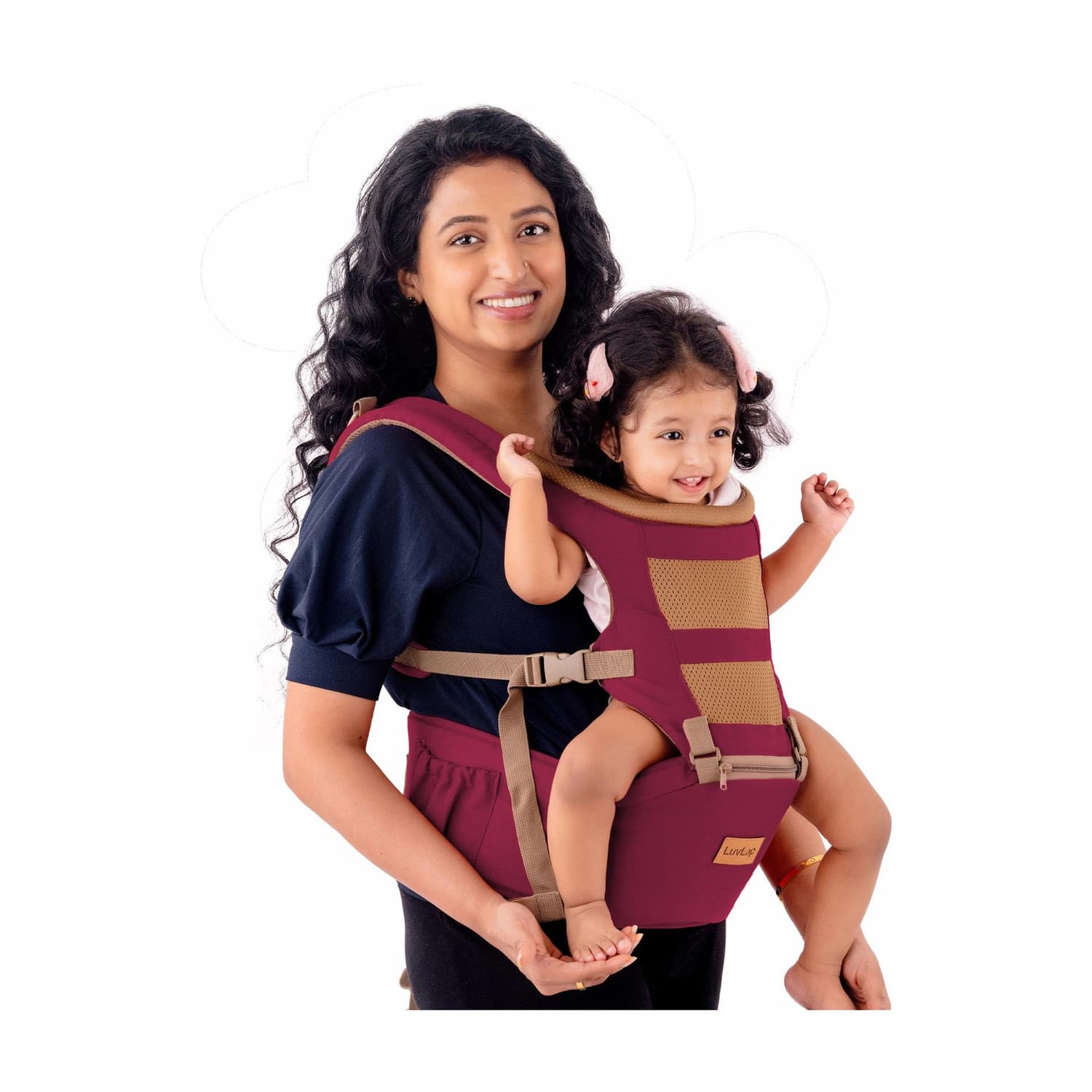 LuvLap Royal Baby Hip Seat Carrier with 4 Carry positions, for 4 to 24 months Baby Carrier