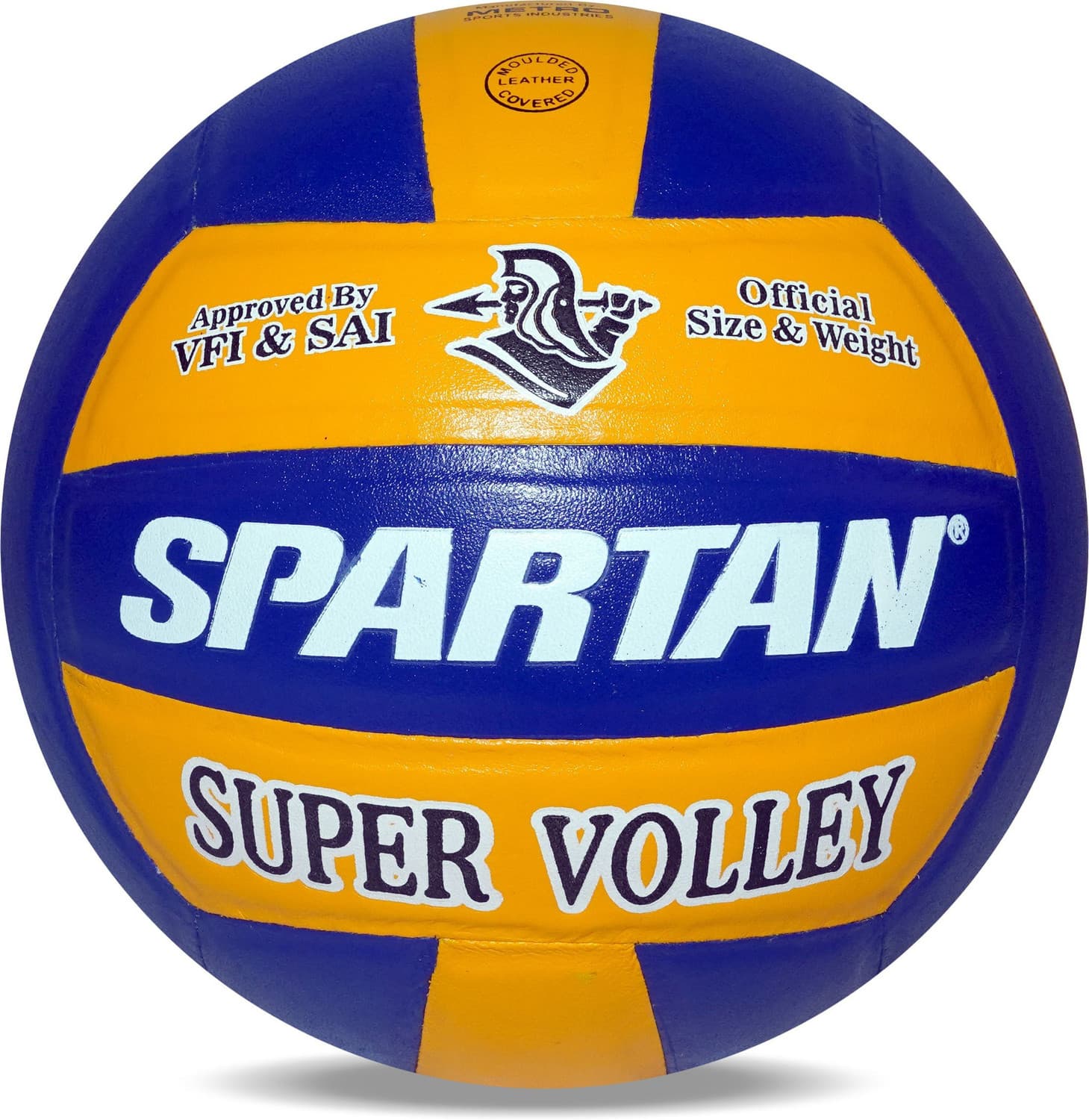 SPARTAN Spirit SUPER VOLLEY Leather Volleyball (Approved By VFI) Volleyball - Size: 4