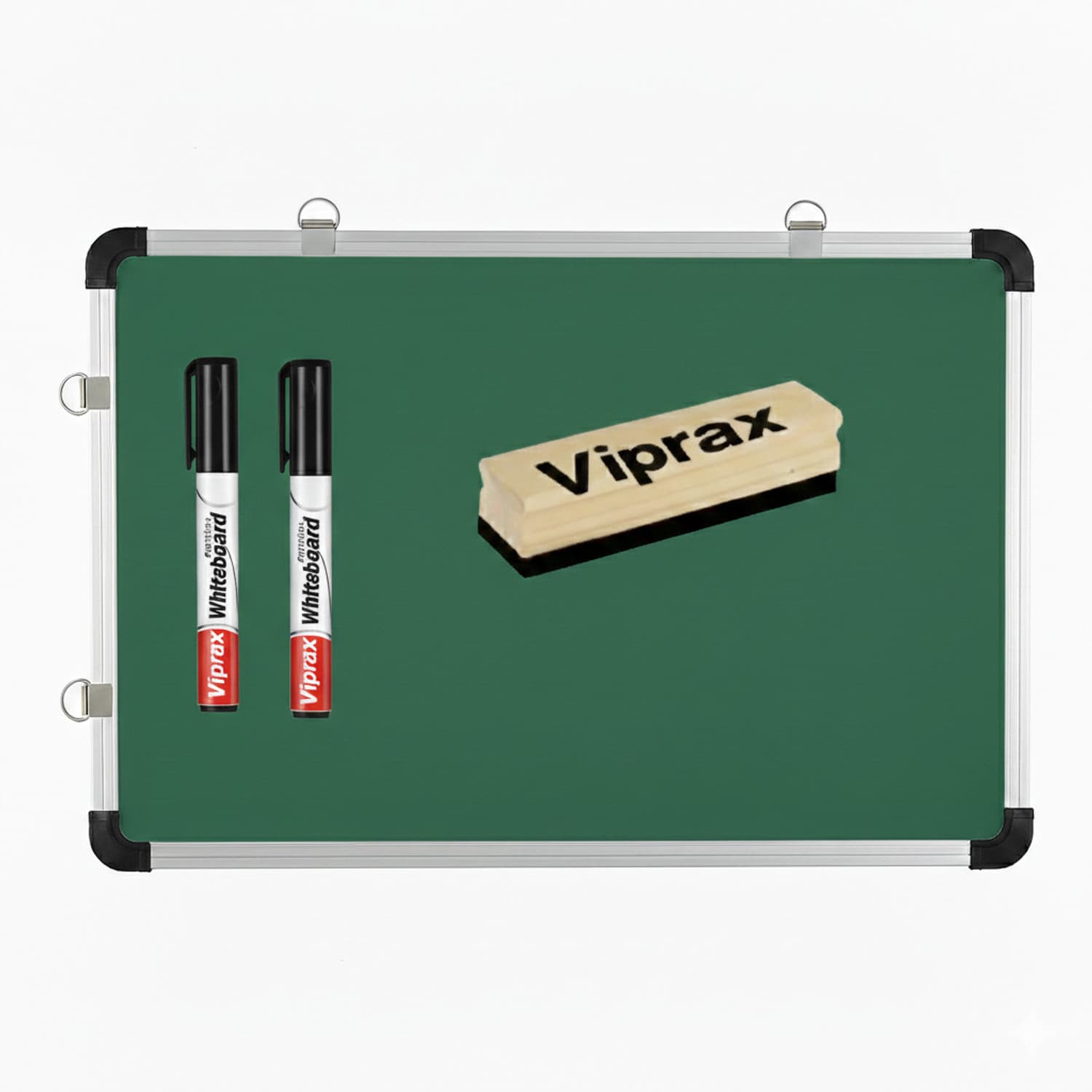 3x4 Feet Double Sided Whiteboard for School with 1 Duster & 2 Markers Green board (48 inch x 36 inch)