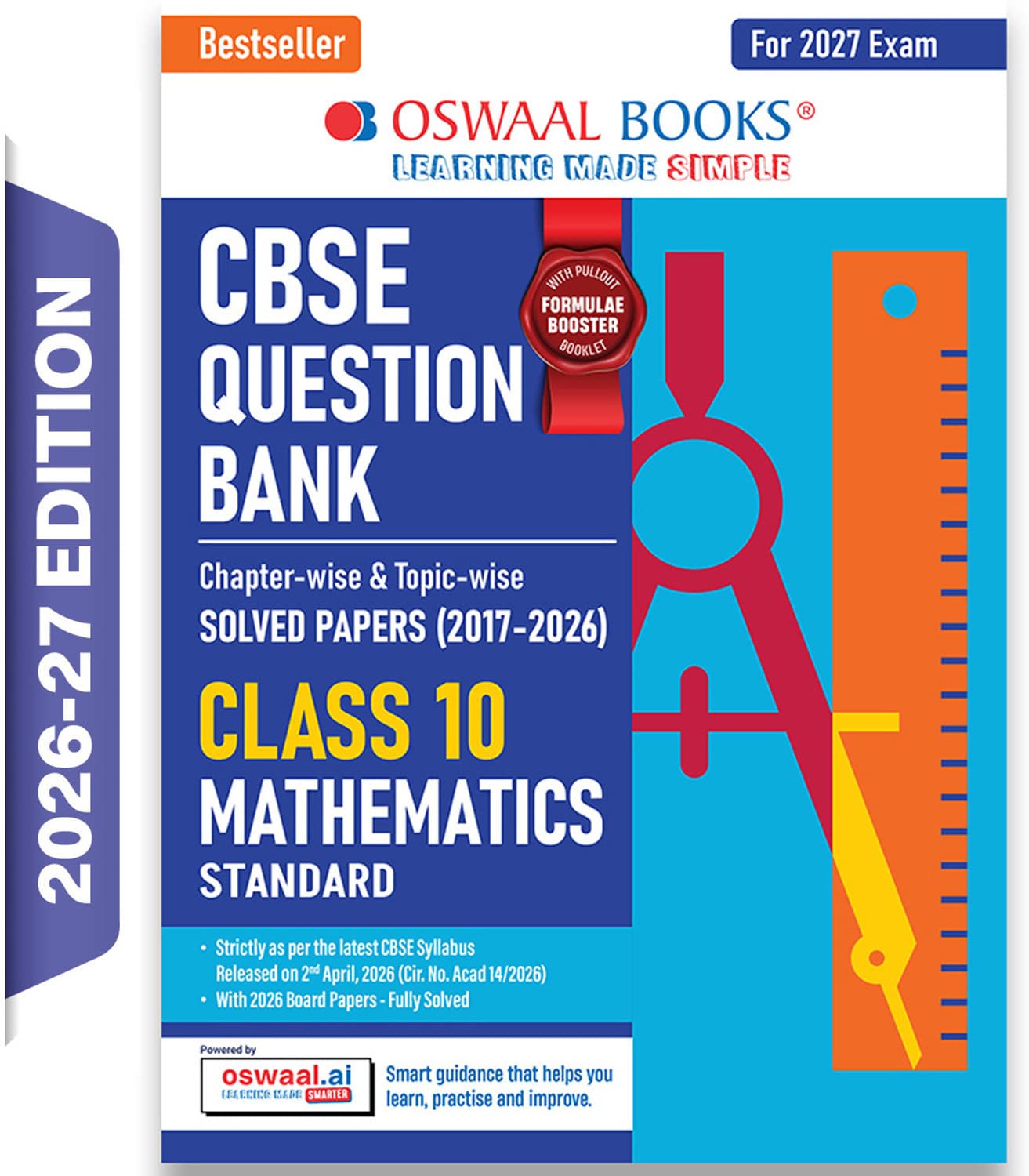 CBSE Class 10 Mathematics (Standard) Question Bank | Chapter & Topic-wise Solved Papers (2017 2026) | Based on Latest Syllabus (April 2026) | Includes...