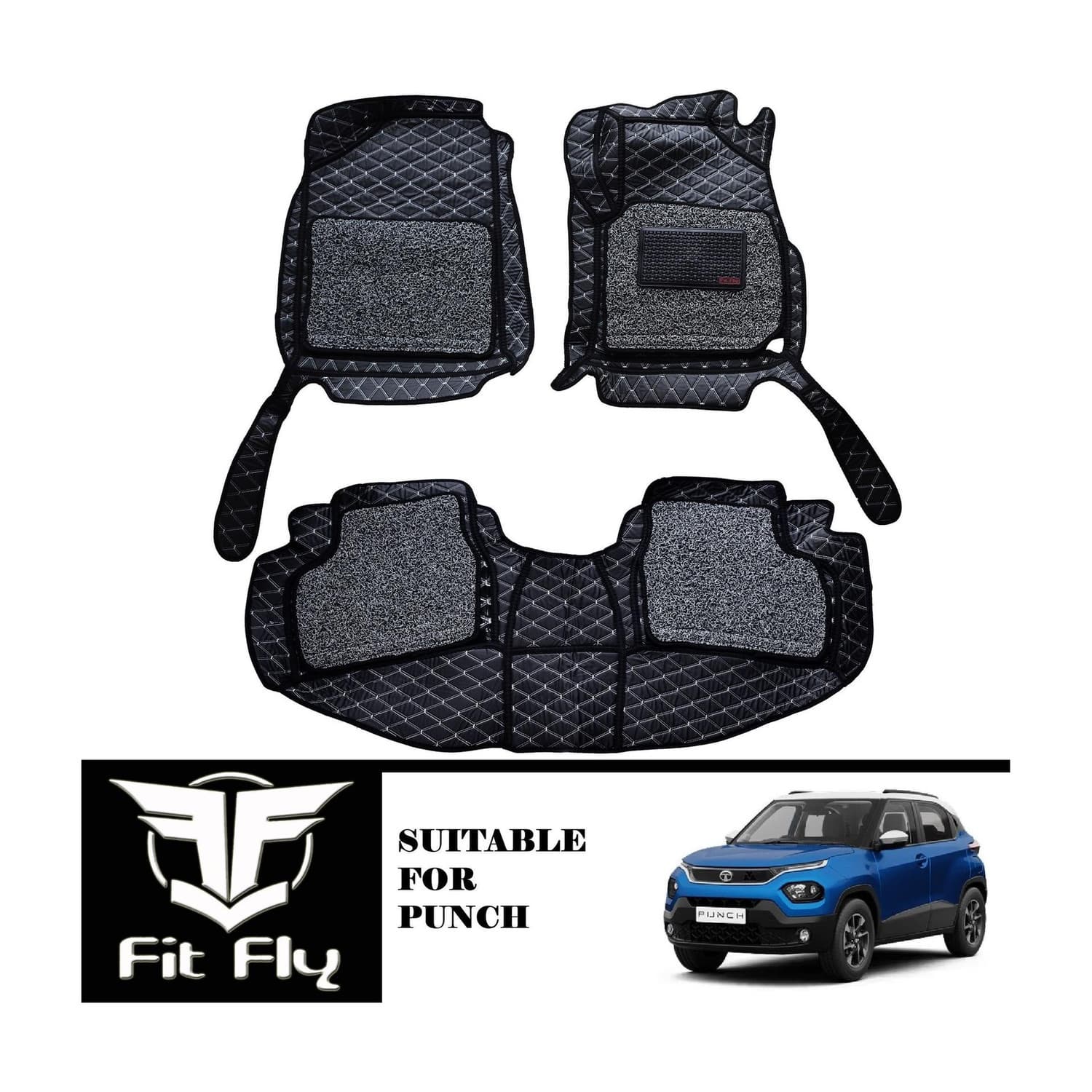 Fit Fly Leather 7D Mat For Tata Punch