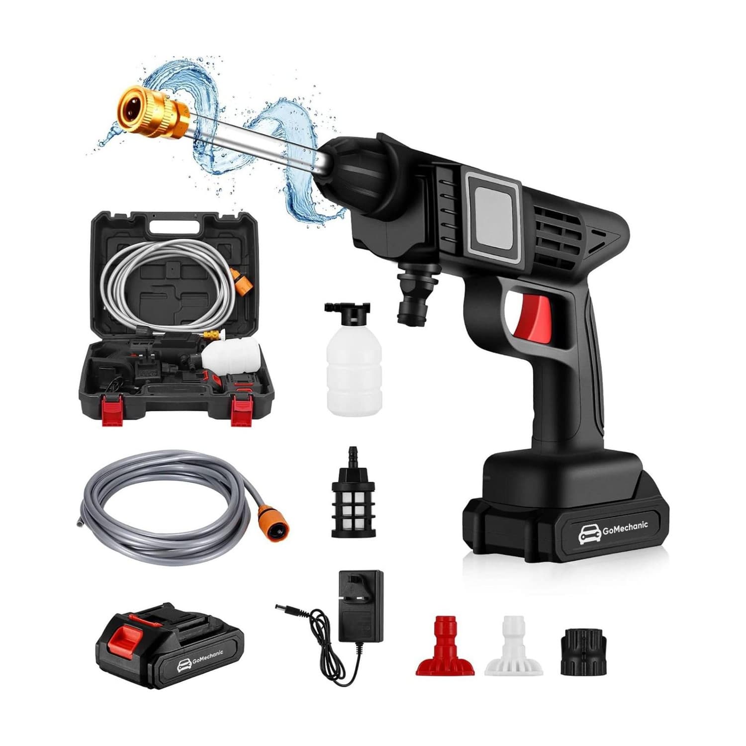 220 Watts Motor, 2 Batteries and a 5M Hose Pipe Wireless Pressure Washer