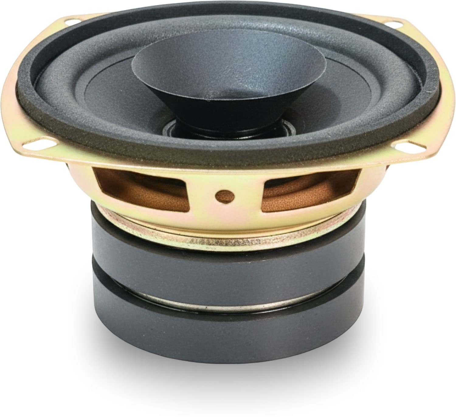 3" Inch Full-Range Speaker | Dual Cone | 20W Nominal | 40W Max | 4-Ohms | Copper Coil | 53mm Dual Magnet | High Sensitivity | Ideal for Home & Car Aud...