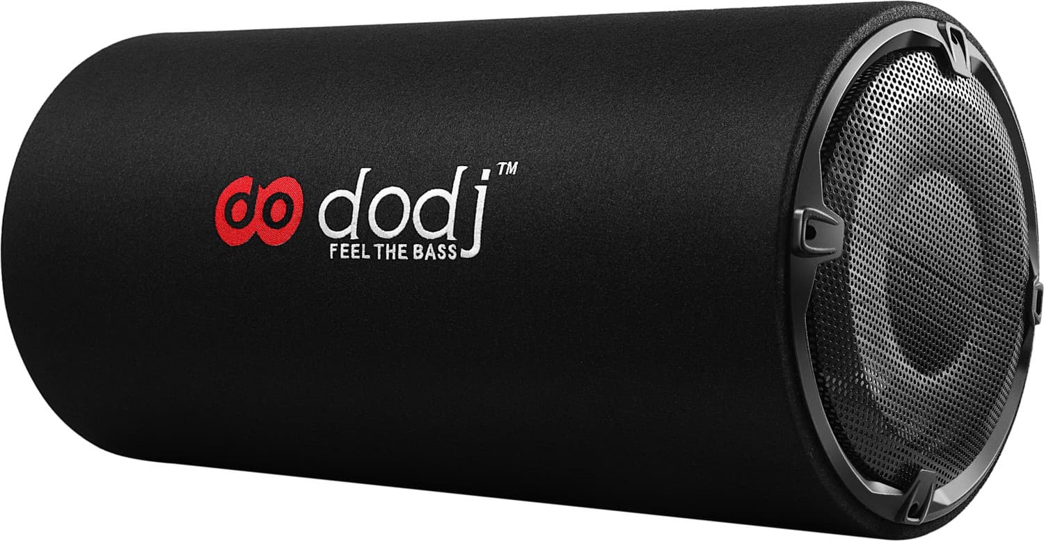 DODJ DS-10" RBT 10 Inch Round Basstube Inbuilt With Amplifier Powered Subwoofer(Peak 5800w) Subwoofer