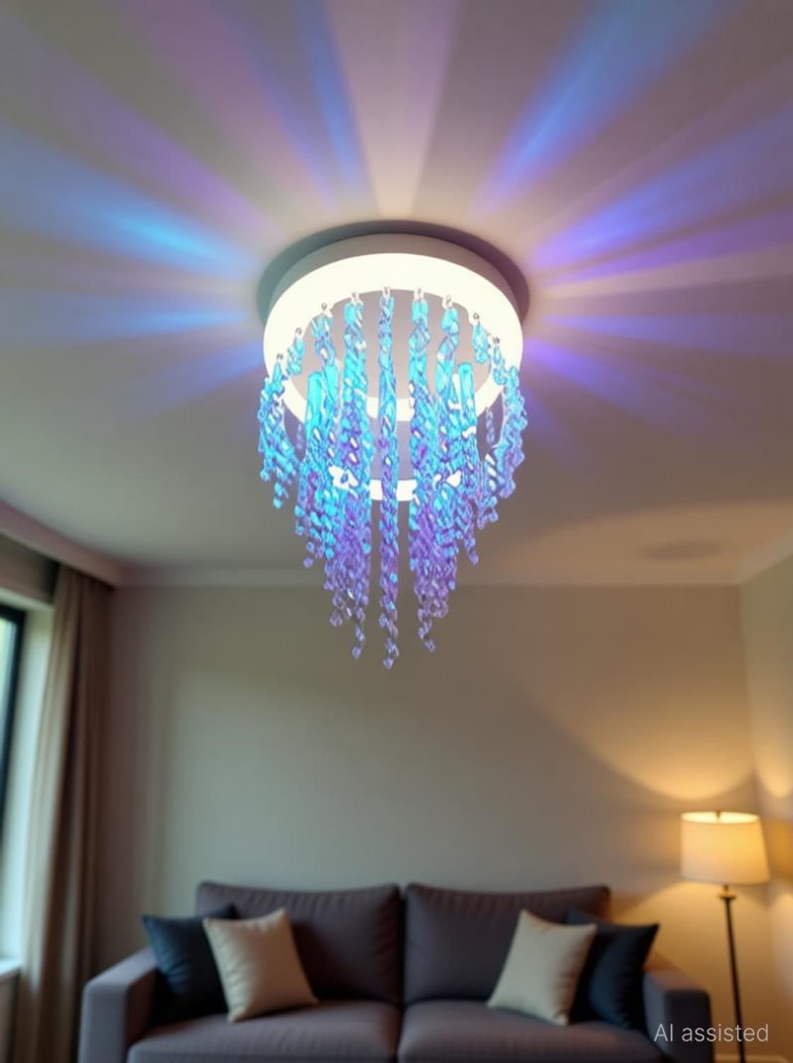 Ganeshart Crystal Glass Chandelier/Ceiling Light Chandelier Ceiling Lamp