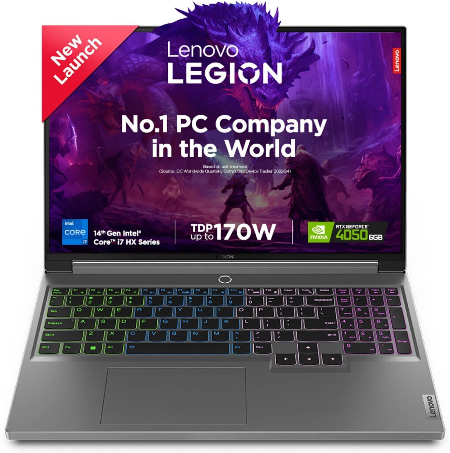 Lenovo Lenovo Legion 5 2024 Intel Core i7 14th Gen 14650HX - (16 GB/1 TB SSD/Windows 11 Home/6 GB Graphics/NVIDIA GeForce RTX 4050) 16IRX9 Gaming Lapt...