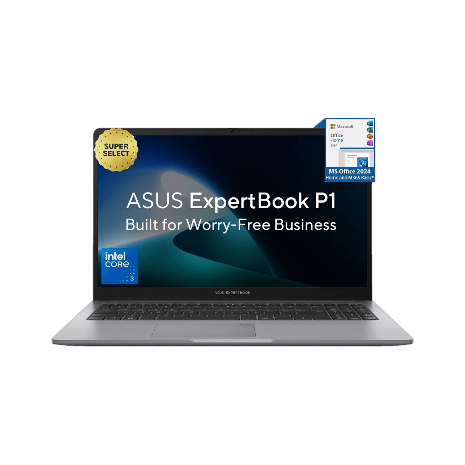 ASUS ExpertBook P1 (i3 14th Gen) with 1 Yr ADP Intel Core 3 100U - (16 GB/512 GB SSD/Windows 11 Home) P1503CVA-S72563WS Laptop (15.6 Inch, Misty Grey,...