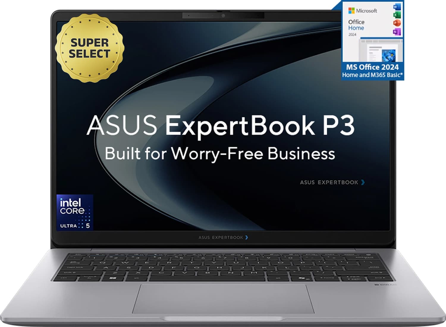 ASUS ExpertBook P3 Next-Gen AI PC with 1 Yr ADP IR Cam Intel Core Ultra 5 225H - (16 GB/512 GB SSD/Windows 11 Home) P3406CCAP-LY0128WS Thin and Light ...