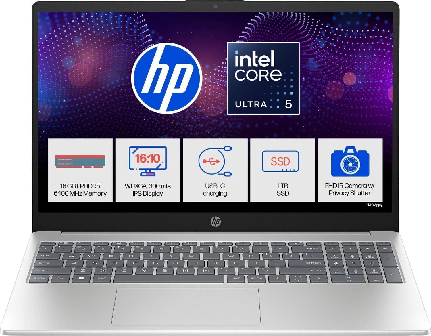 HP Pavilion Intel Core Ultra 5 125U - (16 GB/1 TB SSD/Windows 11 Home) 16-af0056TU Thin and Light Laptop