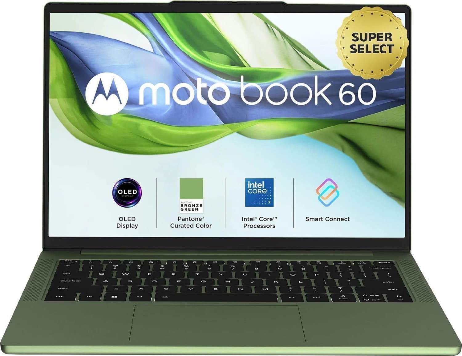 MOTOROLA Motobook 60 Full Metal Intel Core 7 (Series 2) 240H - (16 GB/512 GB SSD/Windows 11 Home) 14IRH10R Thin and Light Laptop