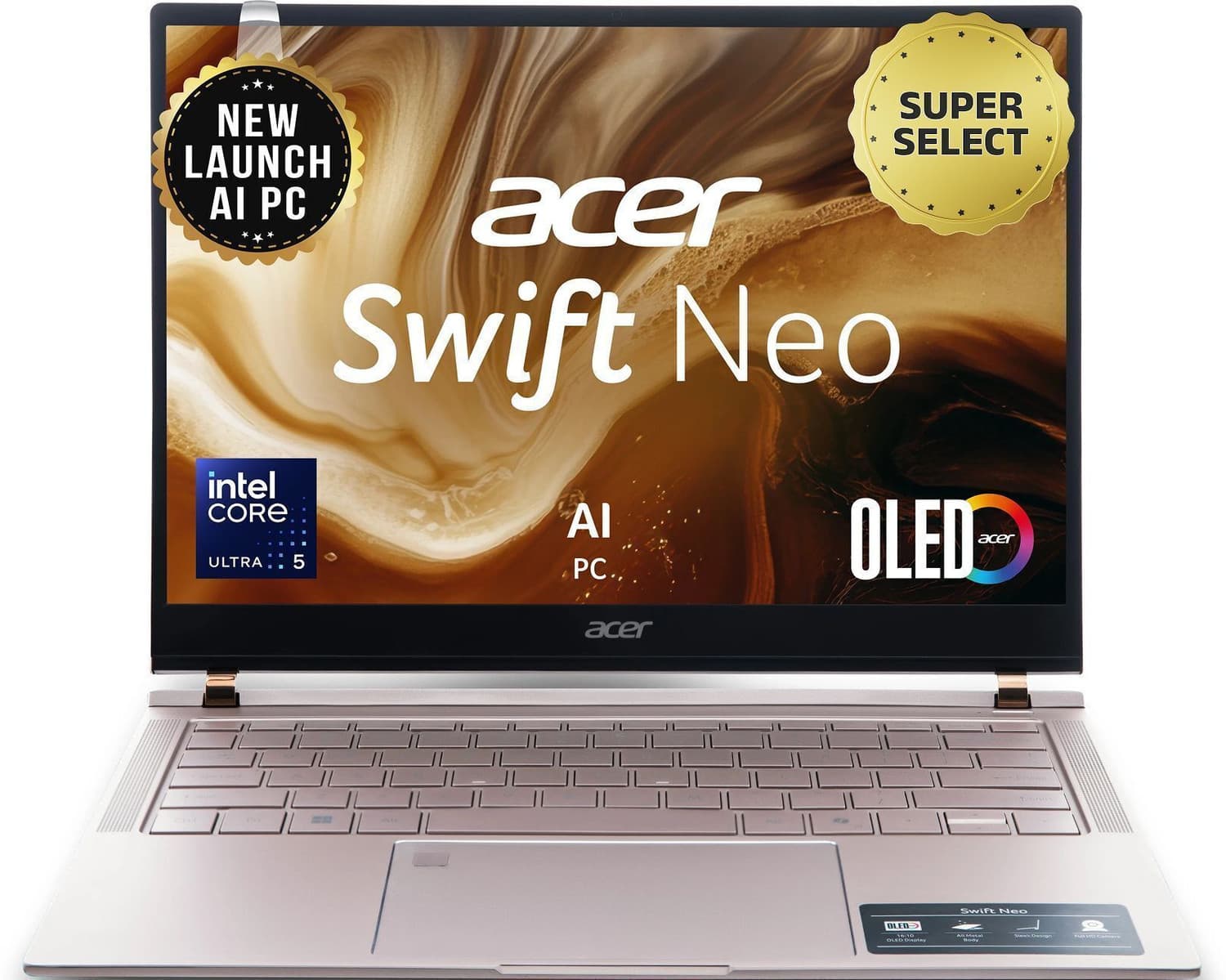 Acer Swift Neo OLED AI PC Intel Core Ultra 5 115U - (16 GB/512 GB SSD/Windows 11 Home) SFN14-54H Thin and Light Laptop
