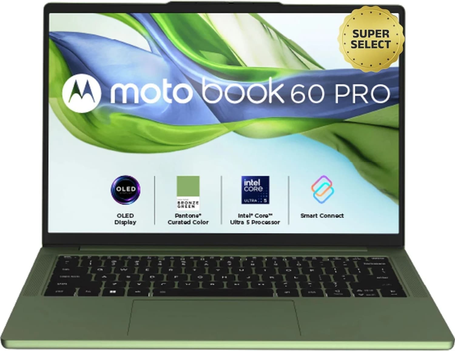 MOTOROLA Motobook 60 Pro Full Metal OLED AI PC Intel Core Ultra 5 225H - (16 GB/512 GB SSD/Windows 11 Home) Motobook 60 14IAH10 Thin and Light Laptop ...