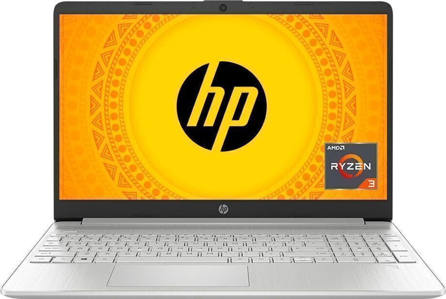 HP 15s AMD Ryzen 3 Quad Core 5300U - (8 GB/512 GB SSD/Windows 11 Home) 15s-eq2143au Thin and Light Laptop (15.6 inch, Natural Silver, 1.69 kg, With MS...