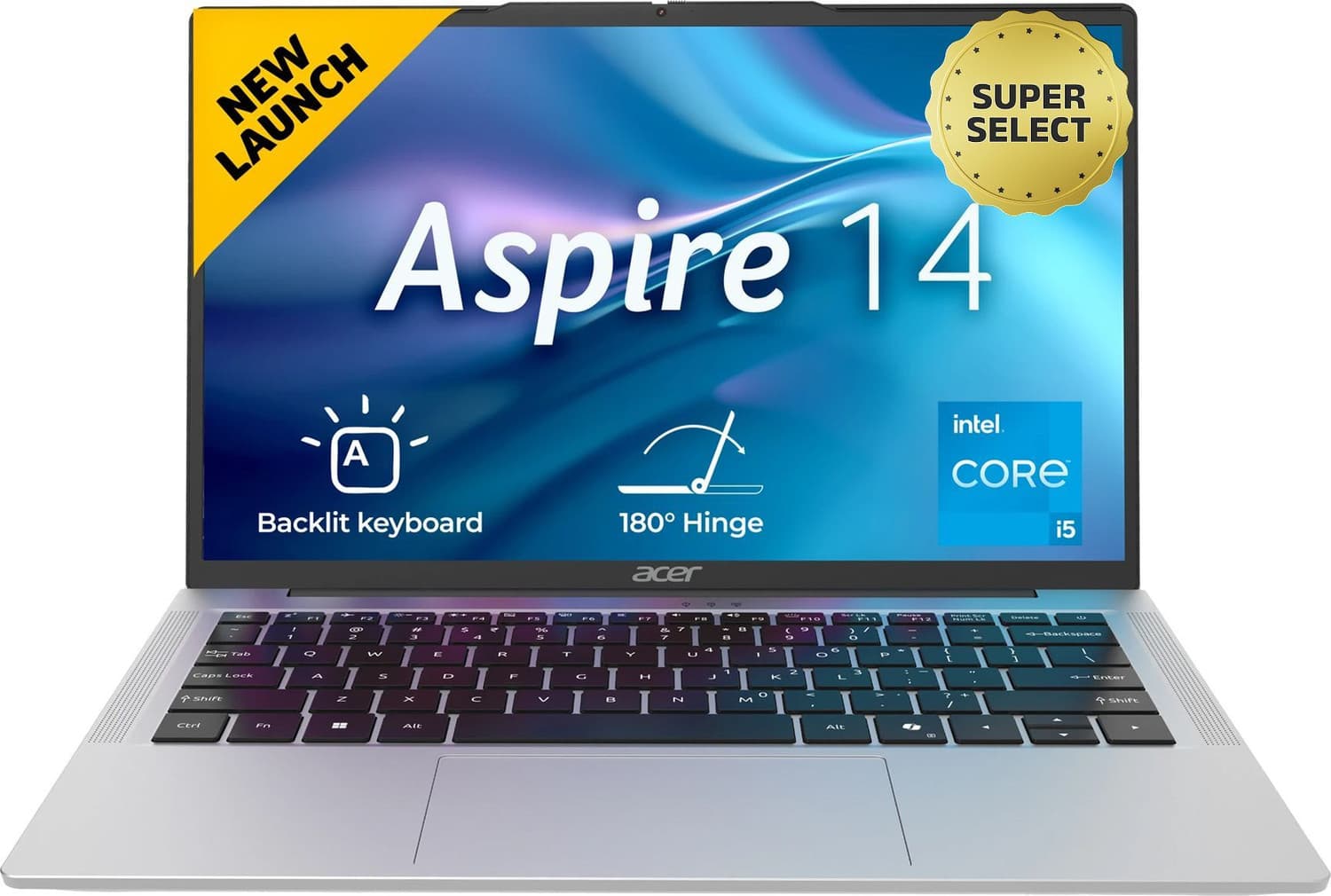Acer Aspire 14 with Backlit Keyboard, Intel Core i5 13th Gen 13500H - (16 GB/512 GB SSD/Windows 11 Home) AS14H-53 Thin and Light Laptop