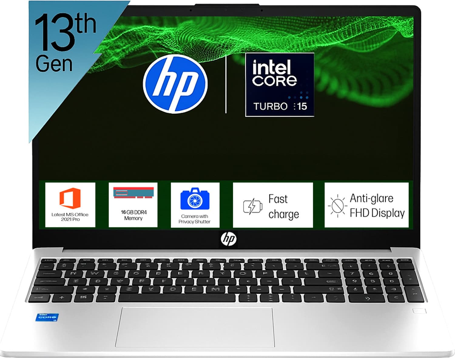HP Professional 14, Intel Core i5 13th Gen 1334U Turbo Boost, Finger Print and Backlite Keyboard - (16 GB/512 GB SSD/Windows 11 Pro) 240 G10 Thin and ...