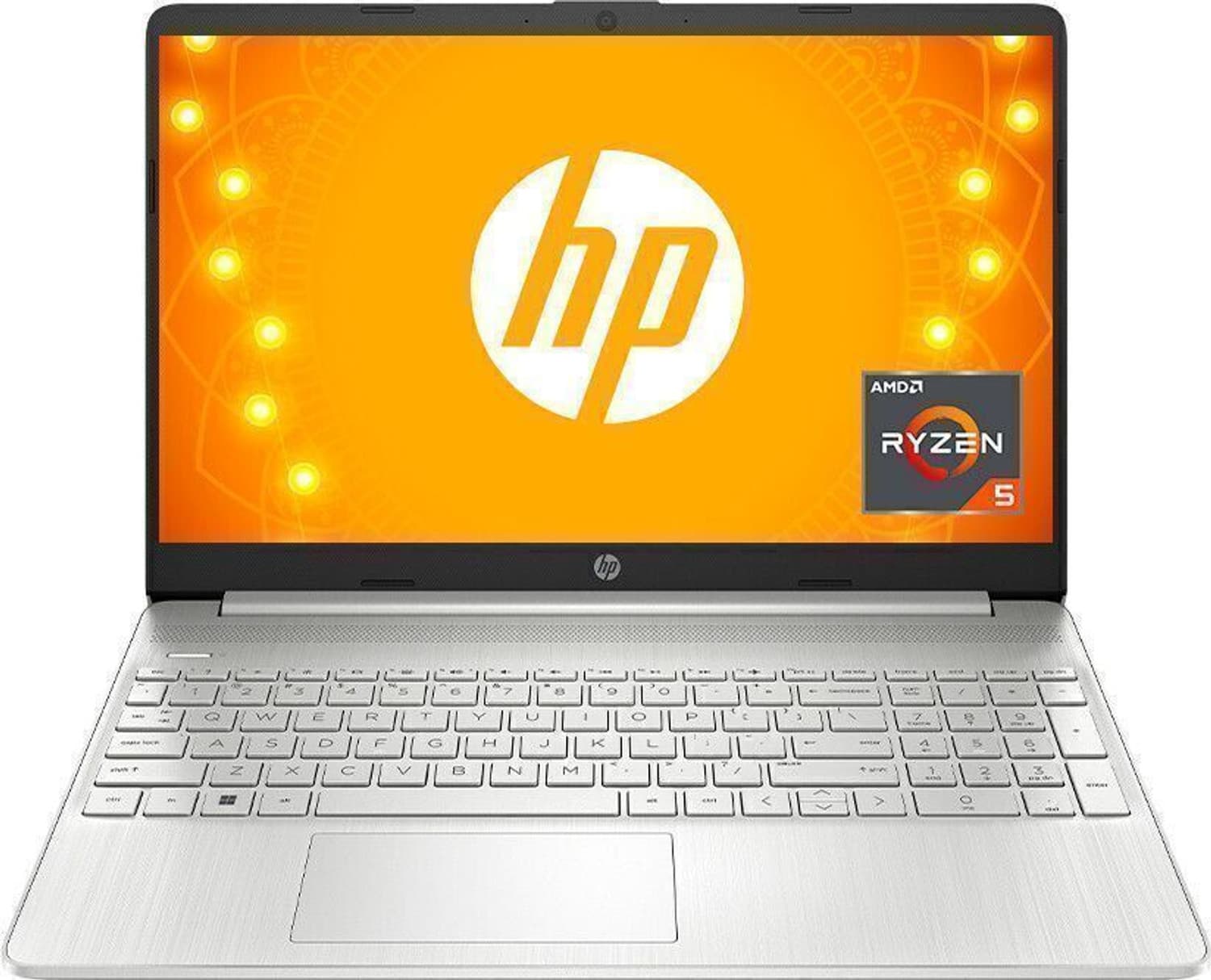 HP AMD Ryzen 5 Hexa Core 5500U - (8 GB/512 GB SSD/Windows 11 Home) 15s- eq2223AU Thin and Light Laptop (15.6 inch, Natural Silver, 1.69 kg, With MS Of...