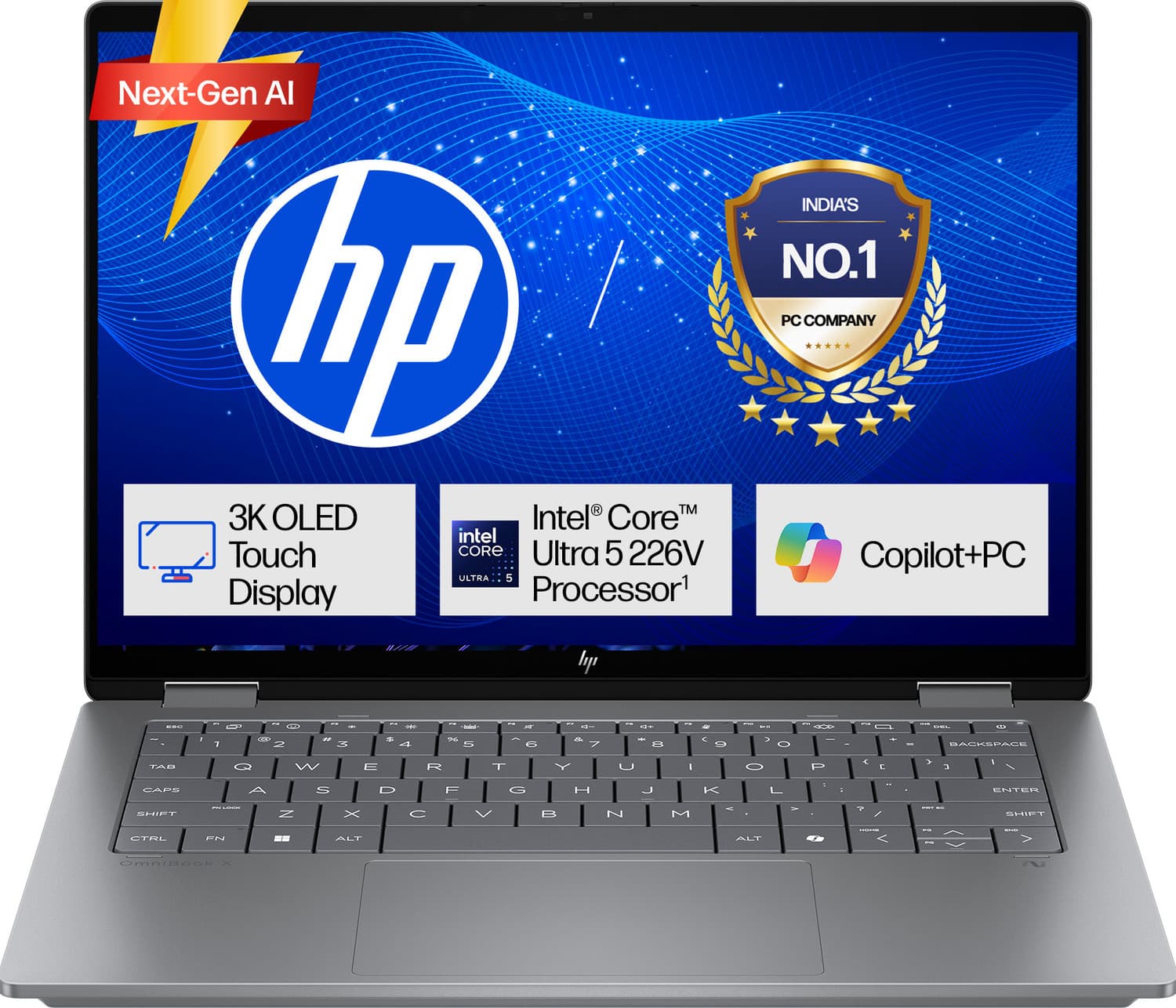 HP 14 Intel Core Ultra 5 226V - (16 GB/1 TB SSD/Windows 11 Home) 14-fm0099TU Thin and Light Laptop