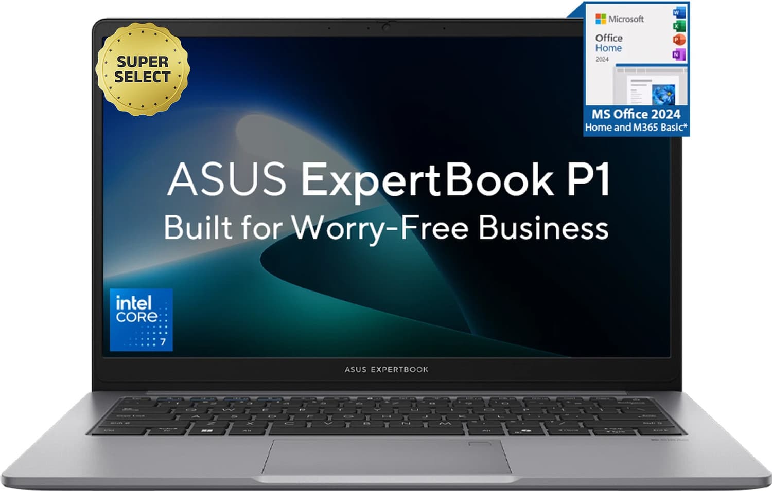 ASUS ExpertBook P1 (i7 14th Gen) with 1 Yr ADP Intel Core 7 240H - (32 GB/512 GB SSD/Windows 11 Home) P1403CVA-S61493WS Laptop (14 Inch, Misty Grey, 1...