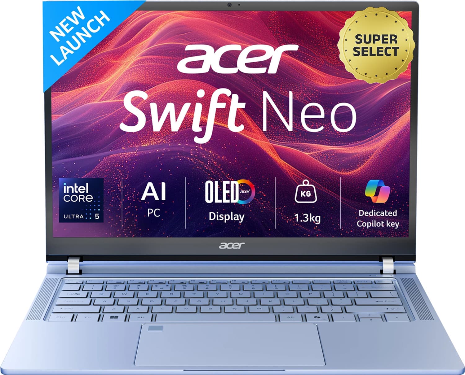 Acer Swift Neo Intel Core Ultra 5 115U - (16 GB/1 TB SSD/Windows 11 Home) SFN14-54H Thin and Light Laptop