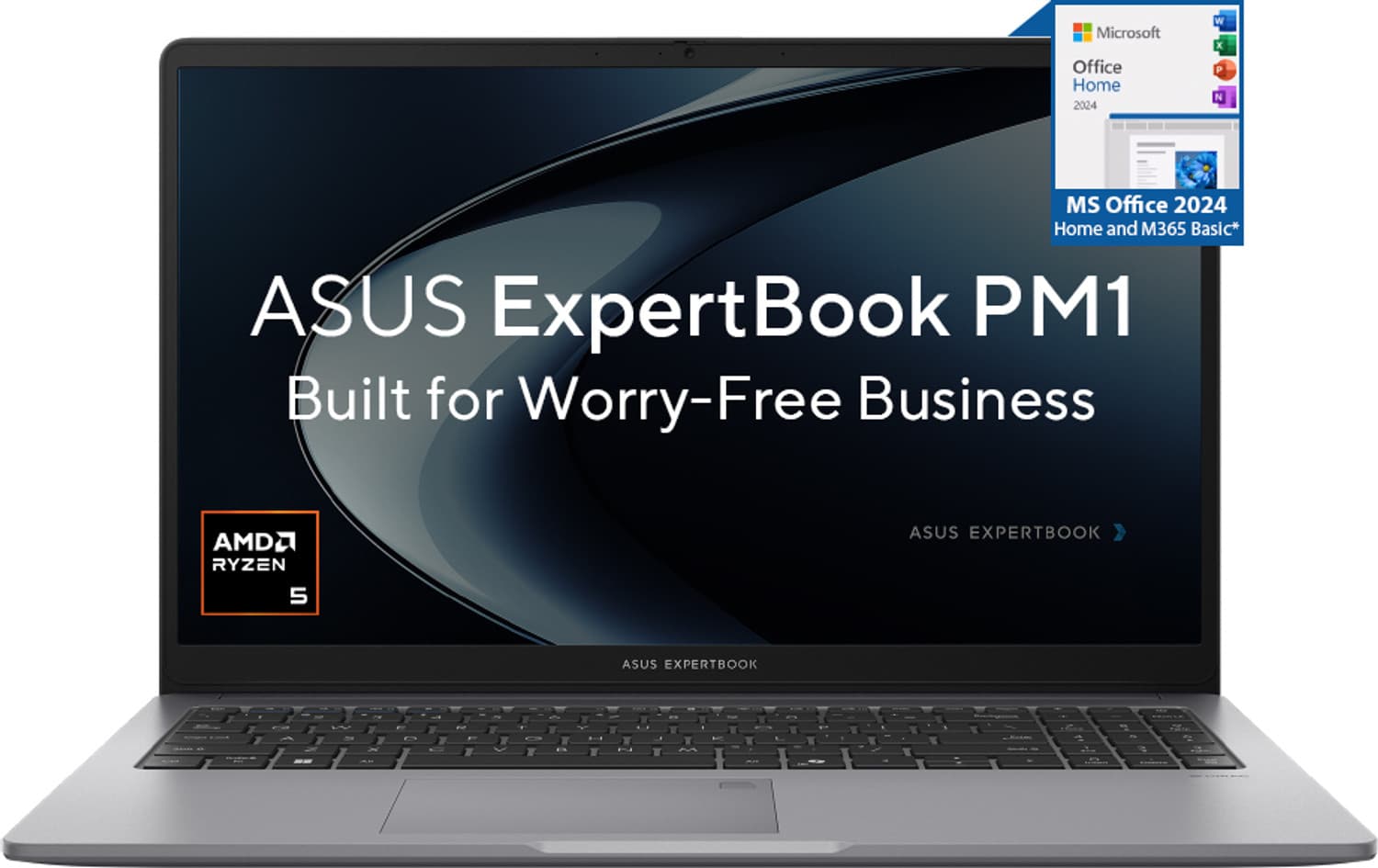 ASUS Expertbook AMD Ryzen 5 Hexa Core 150 - (16 GB/512 GB SSD/Windows 11 Home) PM1503CDA-S70546WS Laptop (15.6 inch, Misty Grey, 1.81 kg, With MS Offi...