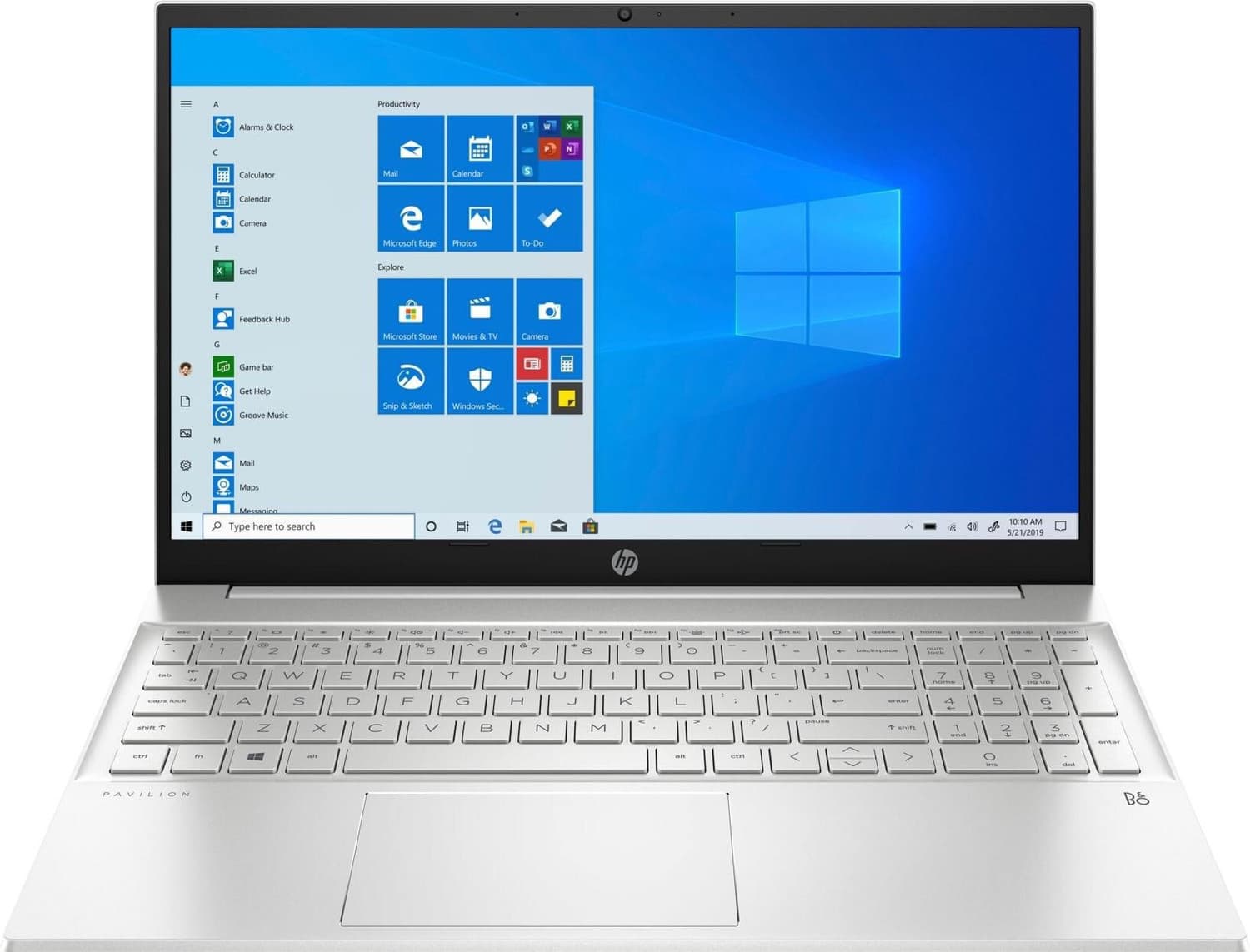HP Pavilion Ryzen 5 Hexa Core 5500U - (8 GB/512 GB SSD/Windows 10 Home) 15-eh1101AU Thin and Light Laptop (15.6 Inch, Natural Silver, 1.75 Kg, With MS Office)