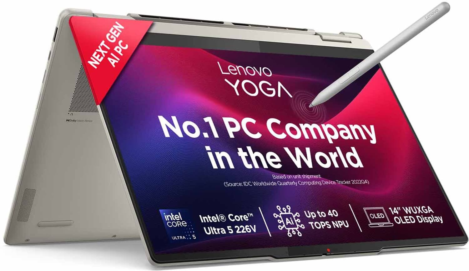 Lenovo Yoga 2-in-1 OLED Display Intel Core Ultra 5 226V - (16 GB/512 GB SSD/Windows 11 Home) Yoga 7 2-in-1 14ILL10 Laptop (14 inch, Seashell, 1.38 kg,...