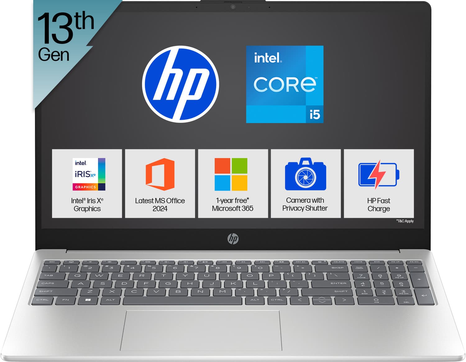 HP Intel Core i5 13th Gen 1334U - (16 GB/512 GB SSD/Windows 11 Home) 15-fd0576TU Thin and Light Laptop