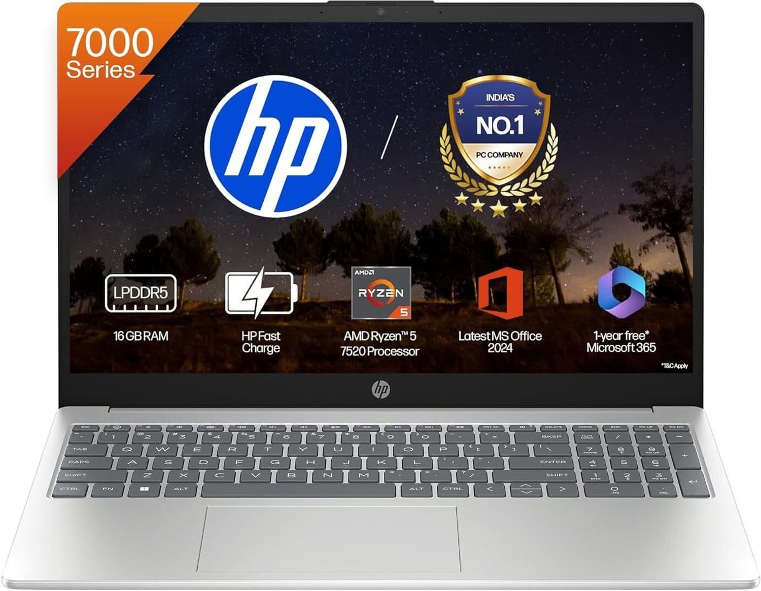 HP 15s AMD Ryzen 5 Quad Core 7520U - (16 GB/512 GB SSD/Windows 11 Home) 15-fc0030AU | 15-fc0690AU Thin and Light Laptop (15.6 inch, Natural Silver, 1....