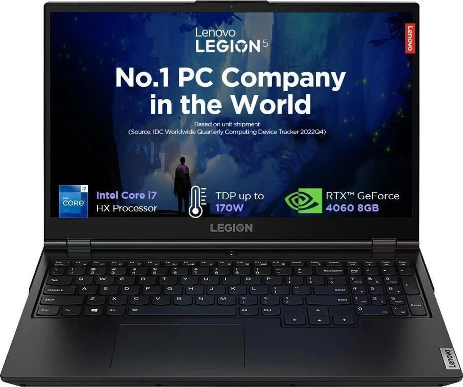 Lenovo Legion 5 Intel Core i7 13th Gen 13650HX - (24 GB/512 GB SSD/Windows 11 Home/8 GB Graphics/NVIDIA GeForce RTX 4060) 15IRX9 Gaming Laptop