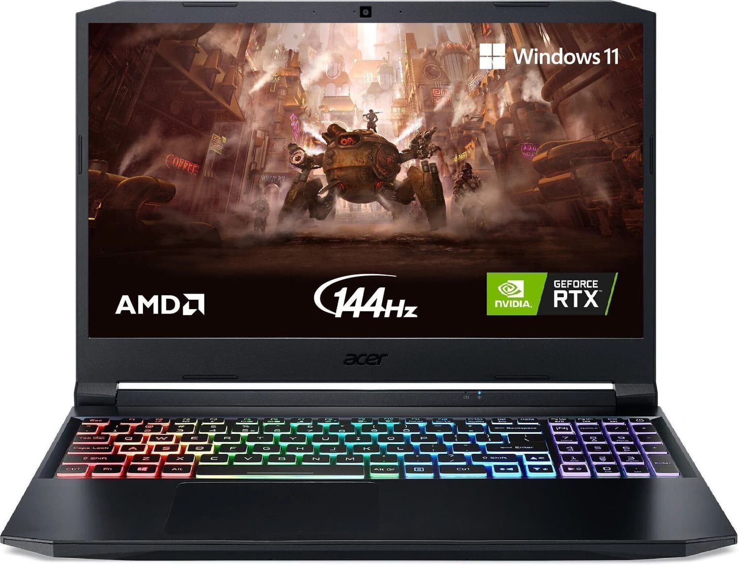 acer Nitro 5 Ryzen 5 Hexa Core 5600H - (8 GB/512 GB SSD/Windows 11 Home/4 GB Graphics/NVIDIA GeForce GTX 1650) AN515-45 Gaming Laptop