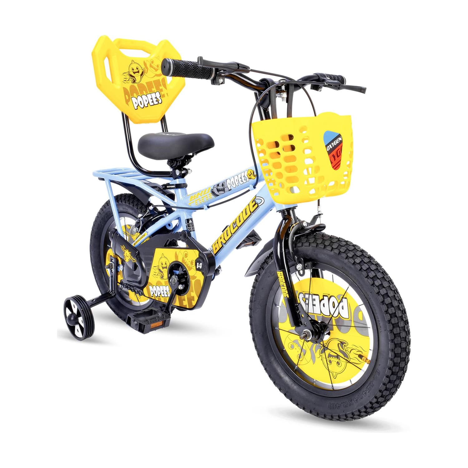 Kids Cycles for Boys and Girls | Age Group 2-5 Years Semi-Assembled 14 T (inch) BMX Cycle (Single Speed, Blue, Rigid)