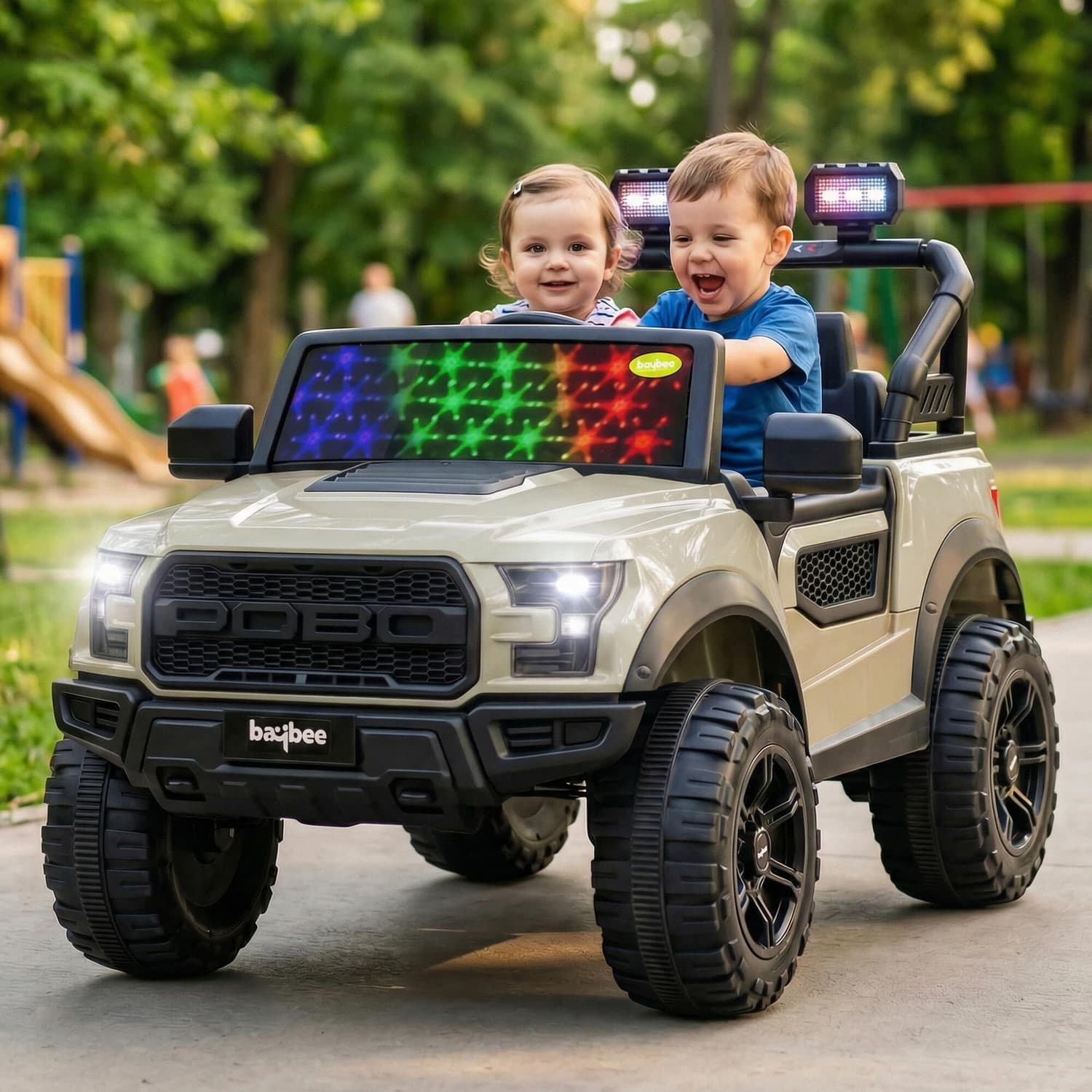 baybee Bronco Rechargeable for Kids, Ride on Toy Kids Car with Bluetooth, Music Jeep Battery Operated Ride On