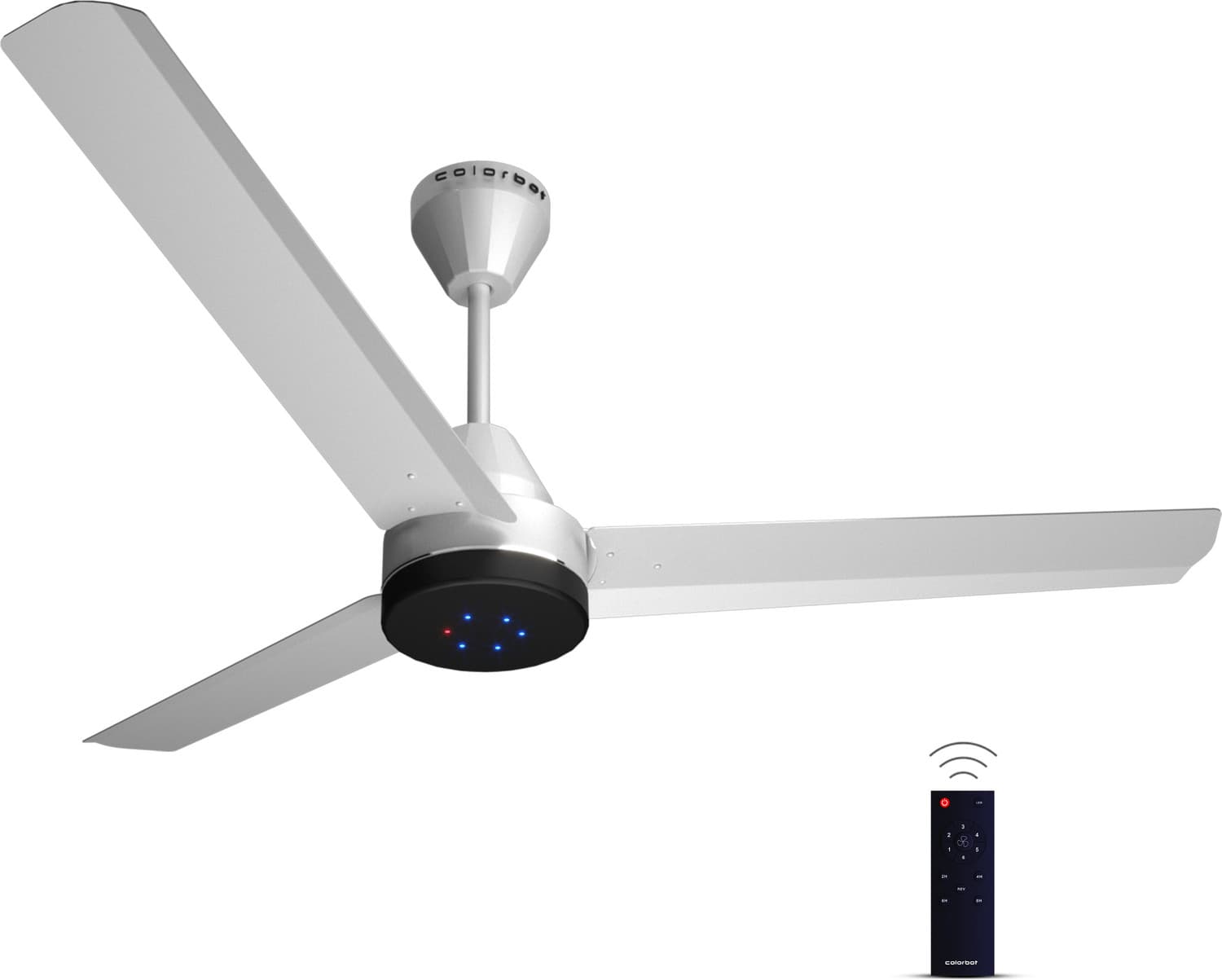Stella BLDC Remote Controlled | Highspeed | LED | Reverse Mode | Noiseless with 4 Year Warranty Energy Saving 1200 mm Ceiling Fan (5 Star | Arctic Whi...