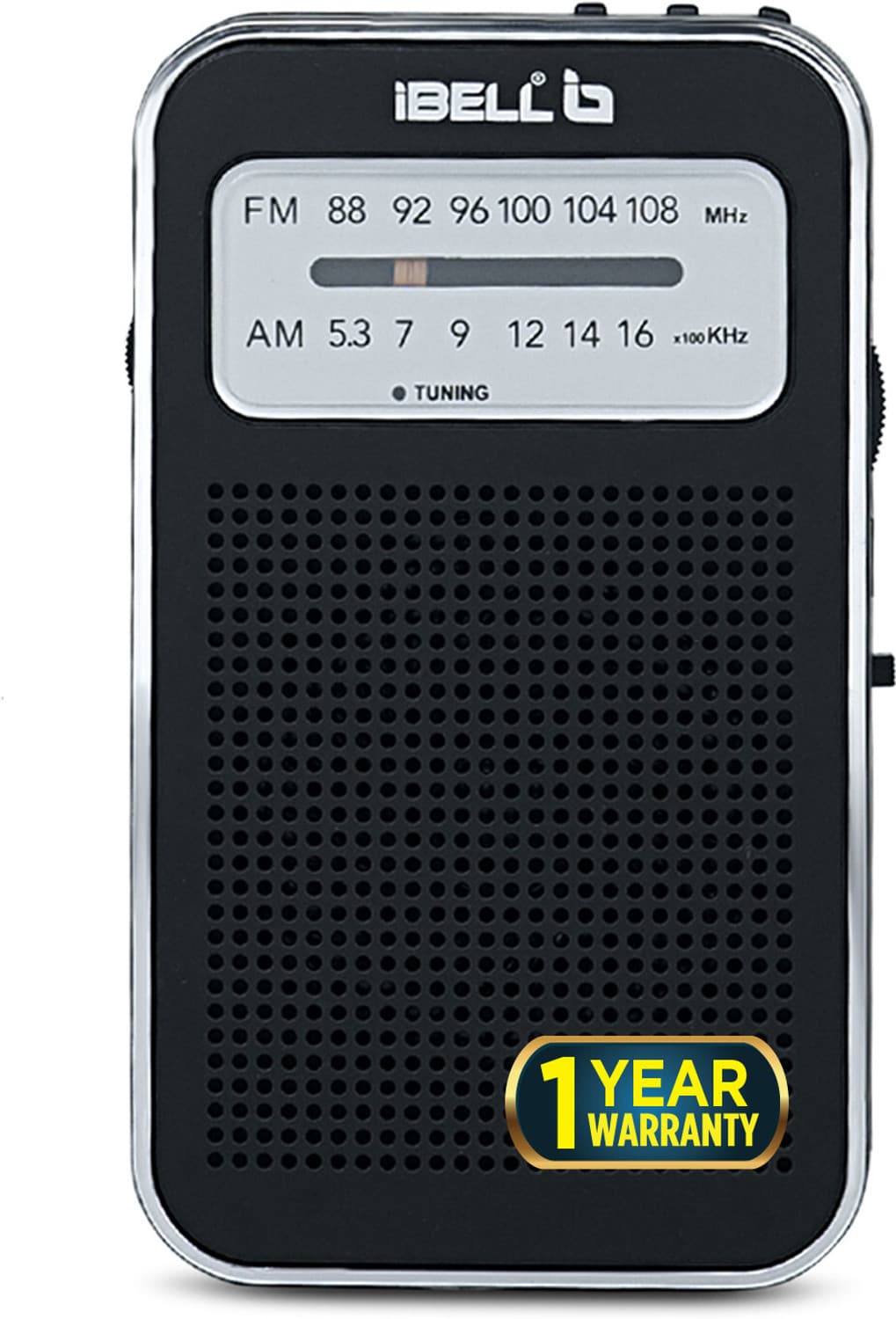 iBELL FM720BT Pocket Radio with FM & Bluetooth Speaker, Headphone Jack, USB MP3 Player FM Radio